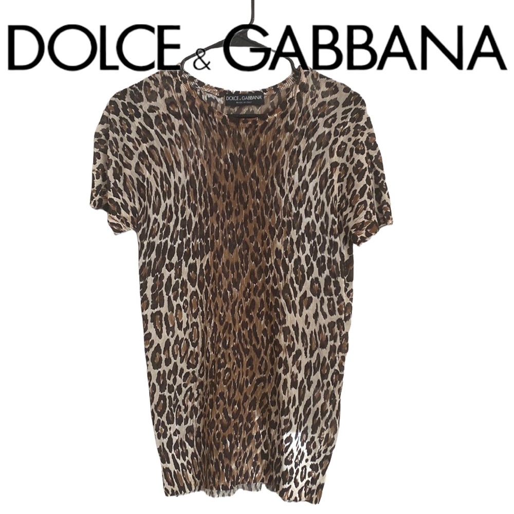Dolce & Gabbana Leopard Print Blouse - Brown and Black